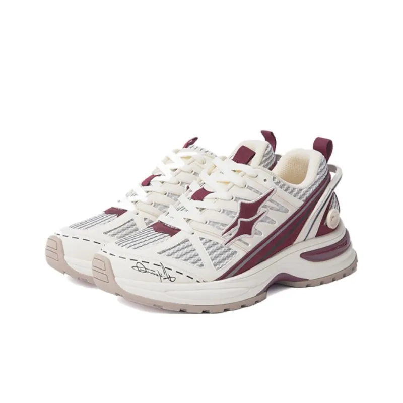 KILLWINNER Anti Slip Wear Resistant Low Top Casual City Commute Running Shoes Unisex White Red-2