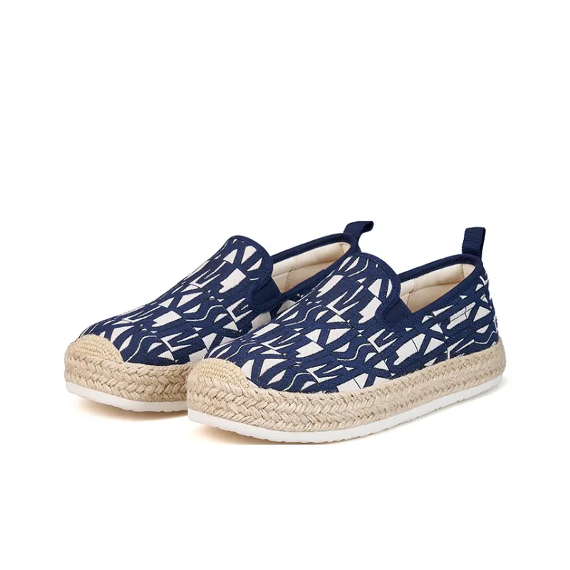 Joy&Mario Espadrilles Women's Dark Blue Beige-2