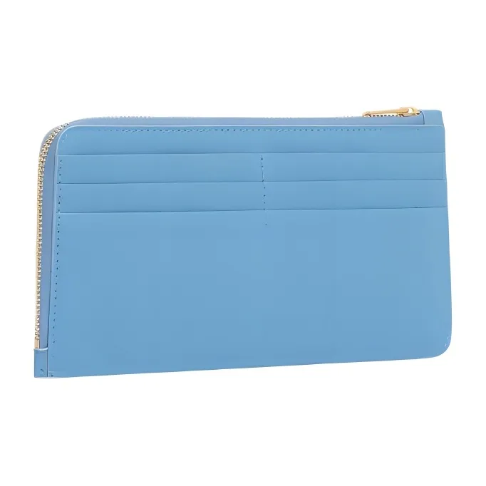 MANSUR GAVRIEL Calfskin Card Holder Large Size Women's Lake Blue-1
