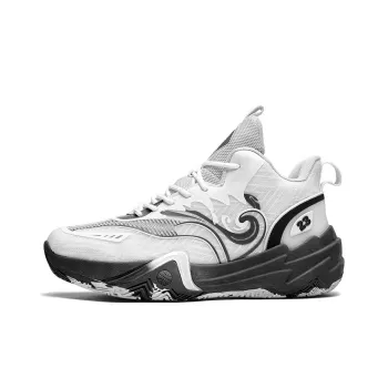 Black tailed Deer Anti Slip Wear Resistant High Top Basketball Shoes Unisex