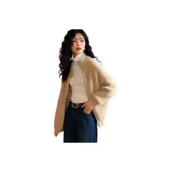Mo Han Yi Mei Knitwear Women's Apricot