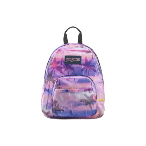 JanSport Polyester Backpack Unisex Pink Purple