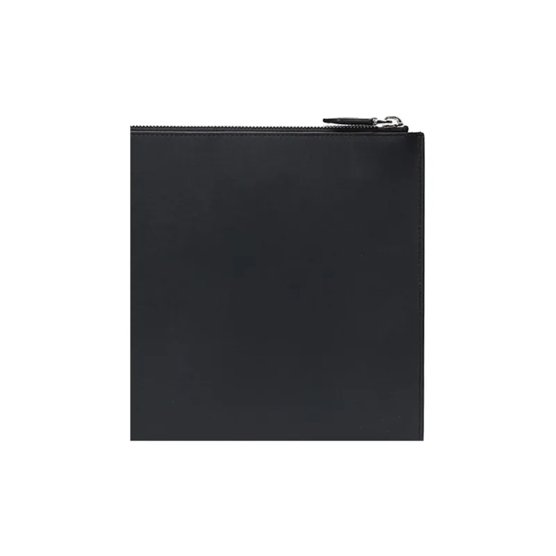 GIVENCHY Cow Leather Clutch Men's Black-3