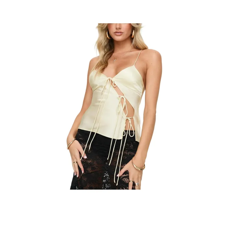 PRINCESS POLLY MARIAH CAMI TOP Camisole Women's Corn Silk-0