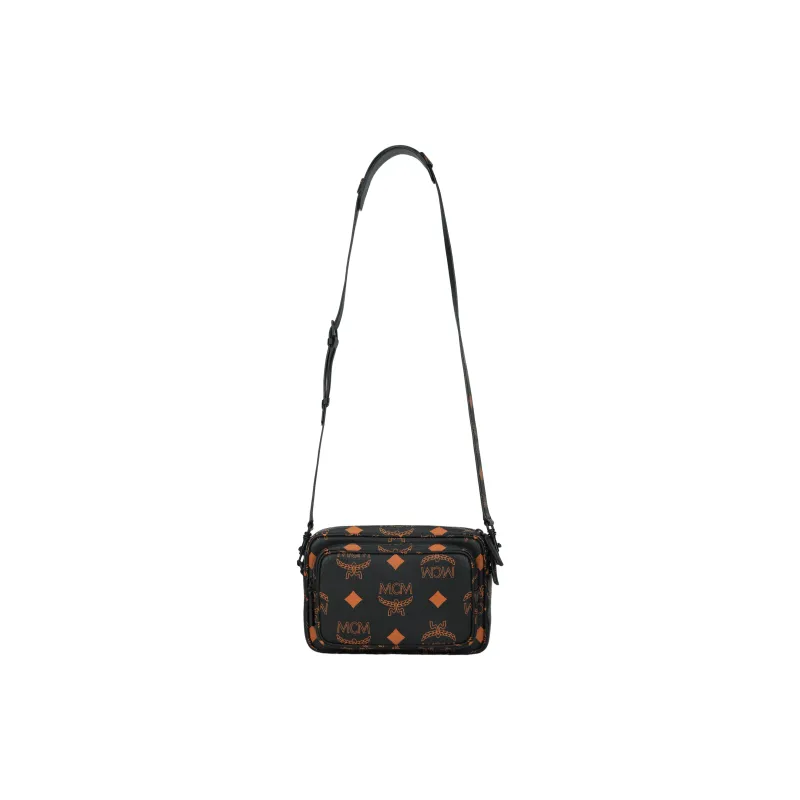 MCM Canvas Sling Bag Trumpets Unisex Black-0