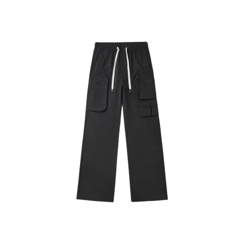 PENTAGONAL HEART Cargo Pants Unisex Black