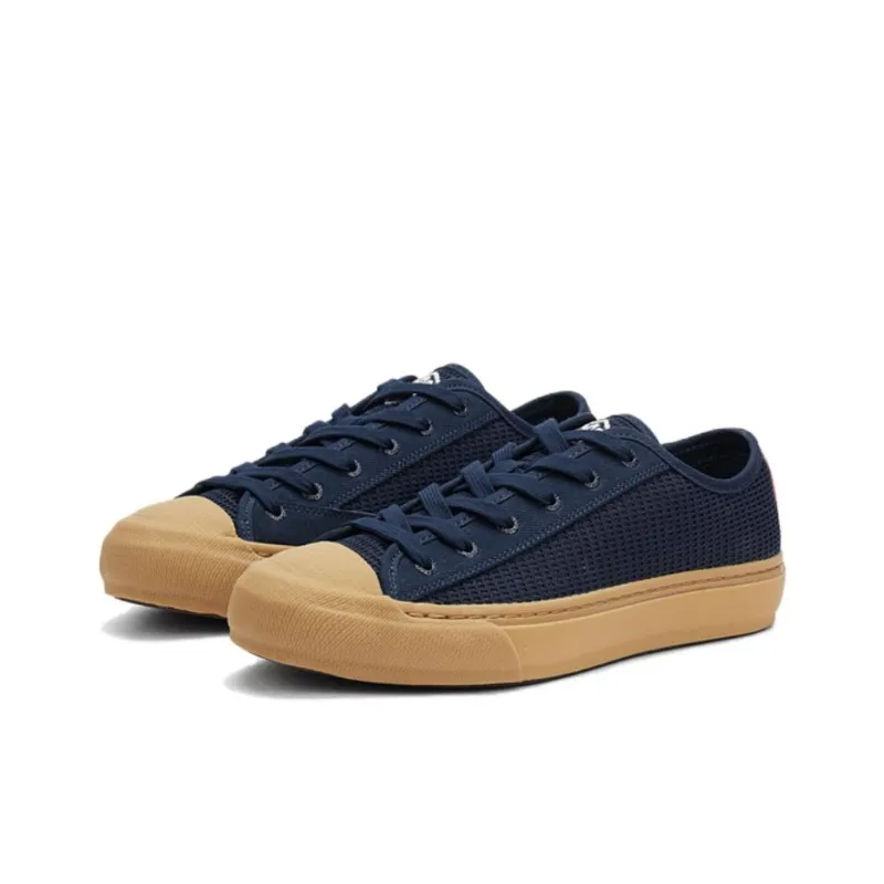 LACOSTE Anti Slip Wear Resistant Low Top Skateboard Shoes Men's Dark Blue-1