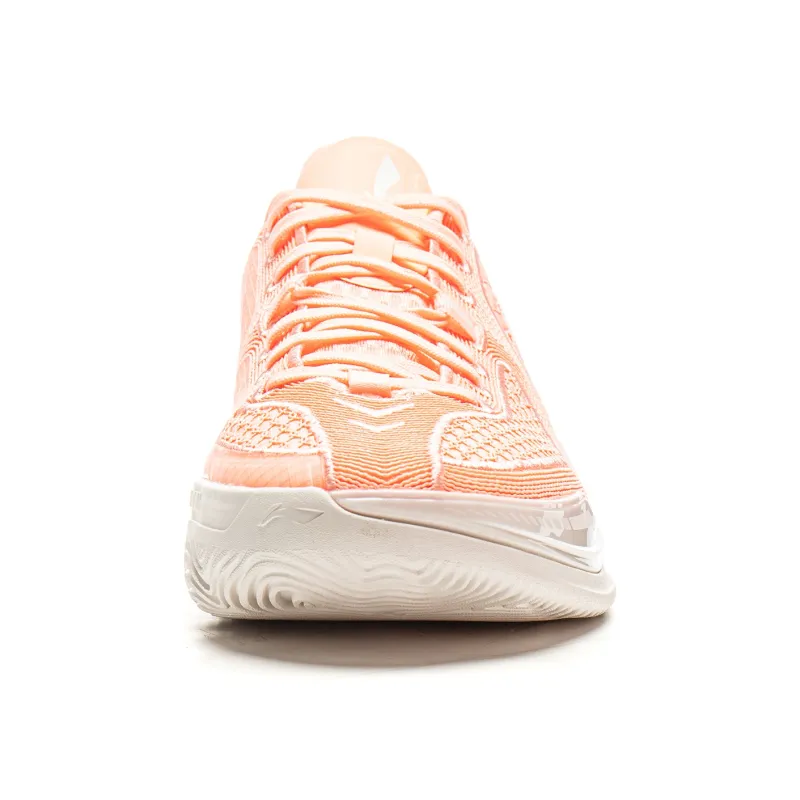 LiNing Cushioning, Slip Resistant, And Breathable Low Top Basketball Shoes Men's Fluorescent Soft Orange-4