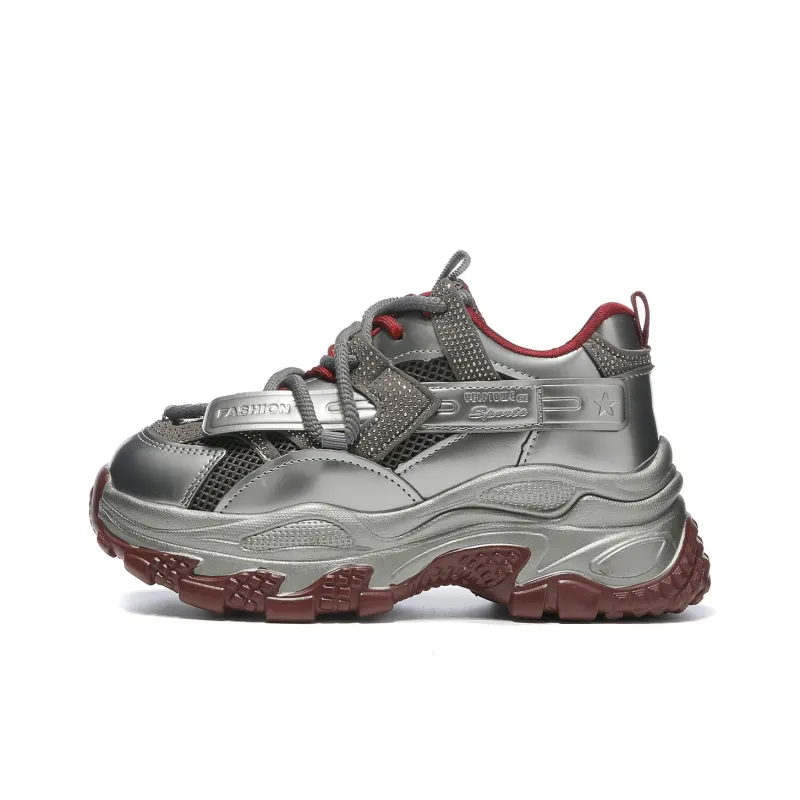 Georgina Goodman Slip Resistant, Breathable, Height Increasing Low Top Chunky Sneakers Women's-8