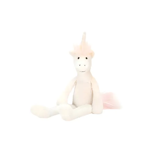 JELLYCAT Mythical Animal Collection Ivory Unicorn Dolls Plush Doll 40cm High