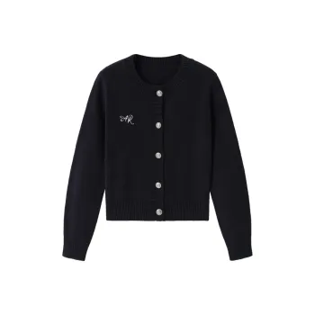 Qiu Meatyao Knitwear Women's Puckish Blue