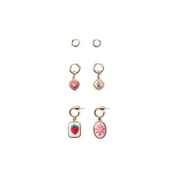 ZARA Acrylic, Zinc Steel, Metal Earrings Women's Gold