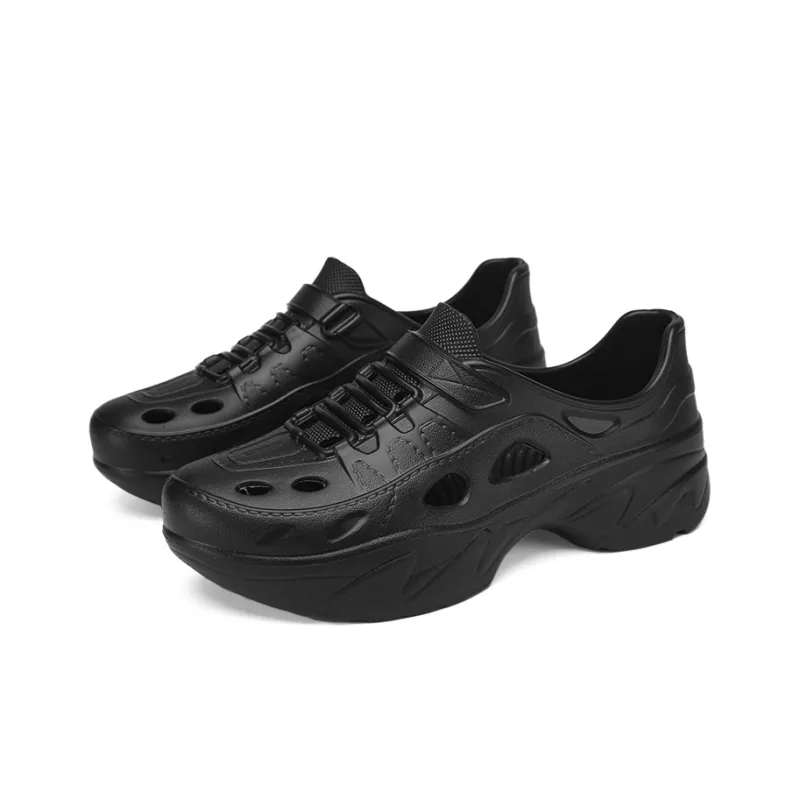 Topland Clogs Men's Black/Gray/Khaki-2