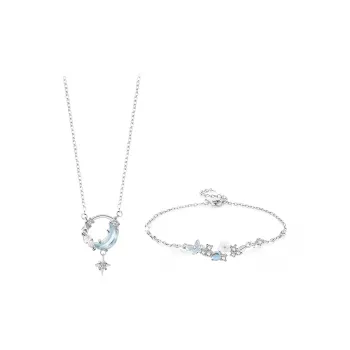 JOYDINNY Colored Glaze Jade Necklaces Women's