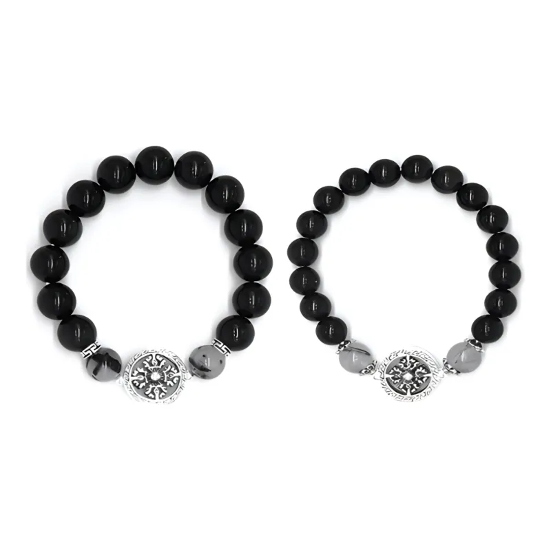 JIAFULAI Ebony Bracelets Unisex-0