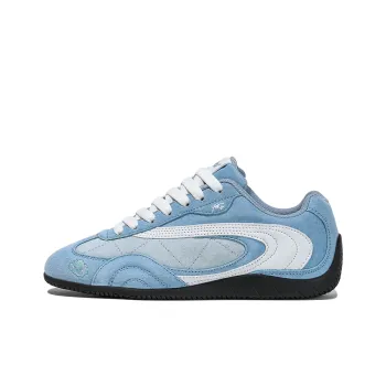 FERW Tidal Coverage Slip Resistant And Abrasion Resistant Low Top Skateboard Shoes Unisex Sea Salt Blue