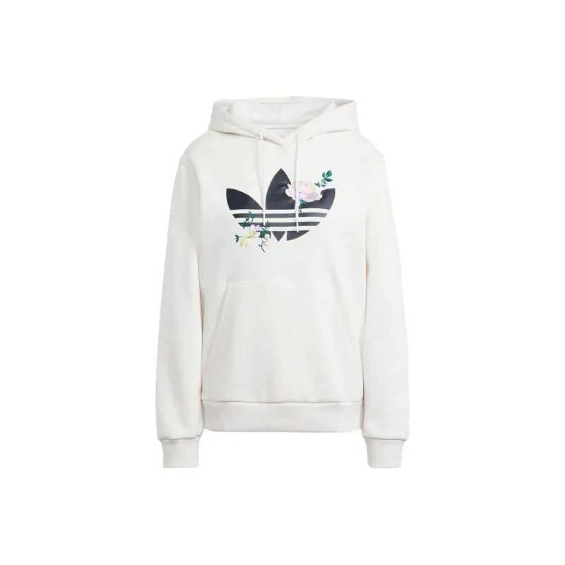 Adidas Originals FLOWER EMBROIDERY Sweatshirts Women's White-0