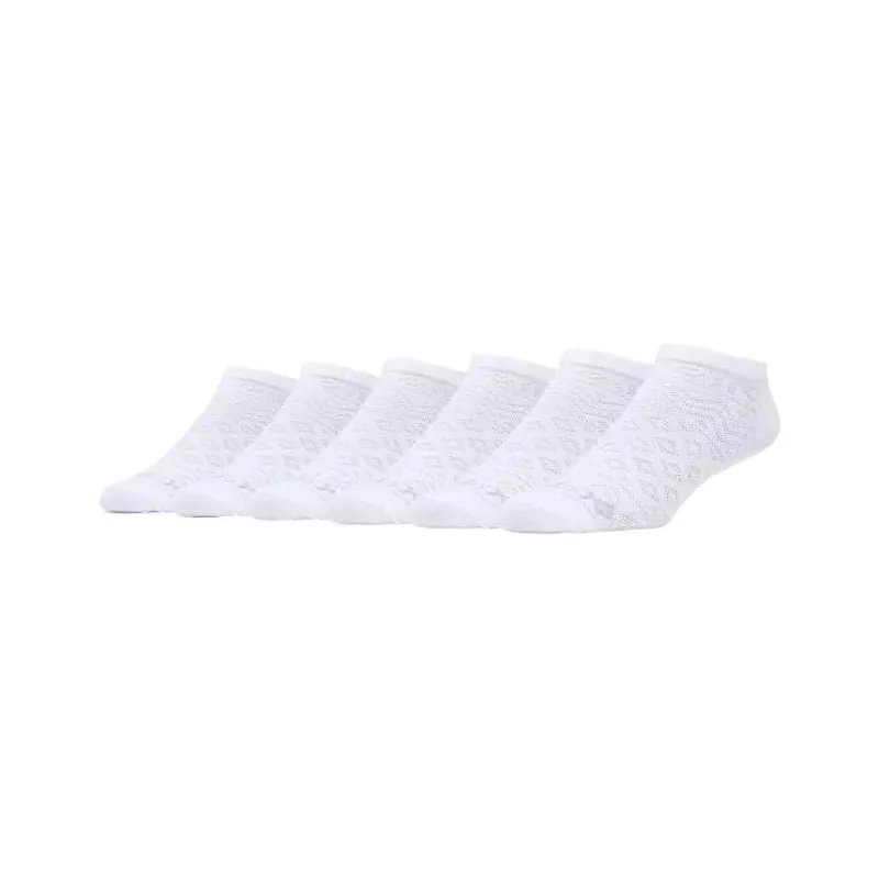Columbia Ankle Socks Women's 6 Pack White 100-0