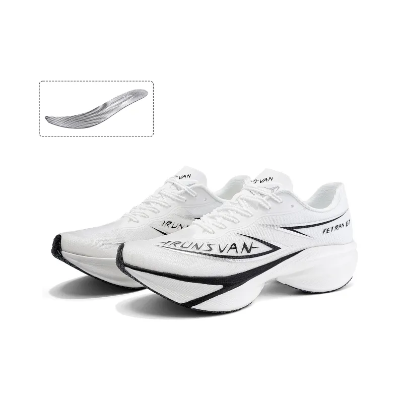IRUNSVAN Low Top Running Shoes Unisex Black Horse White Running-2