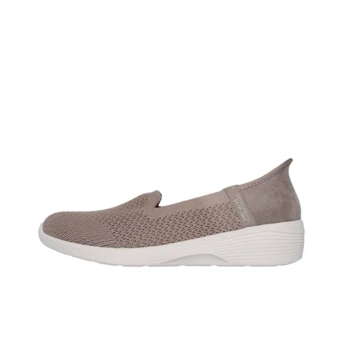 Skechers Slip ins Cushioning, Wear Resistant Low Top Casual Shoes Women's Light Brown