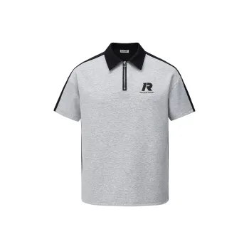 Rolling Money Polo Shirt Unisex Heather Gray & Black