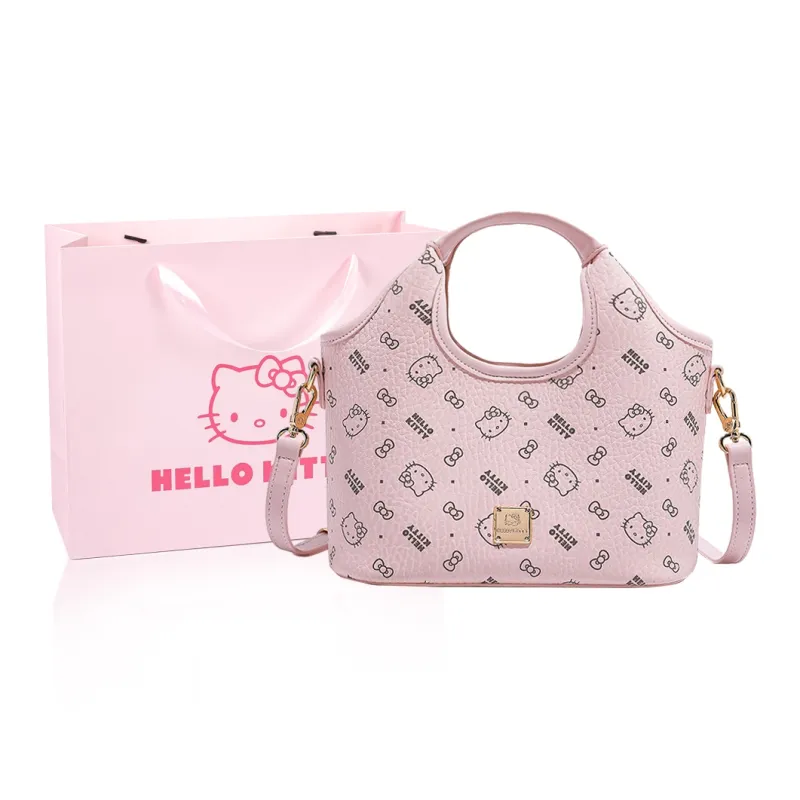 MESUCA Sanrio Collaboration Kitty Series PU Shoulder Bag, Crossbody Bag, Handbag Women's Multicolor-1