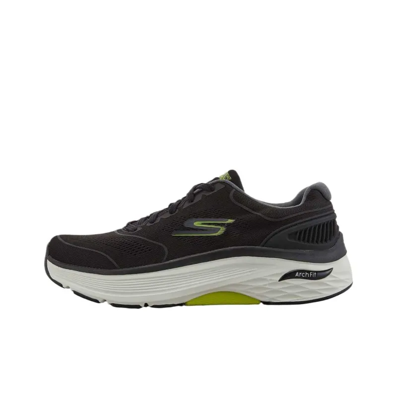 Skechers Goran Max Cushioning Arch Fit Low Top Running Shoes Men's Black-0