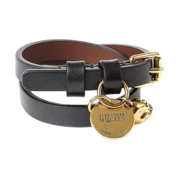 Alexander McQueen Bracelets Unisex Black-2