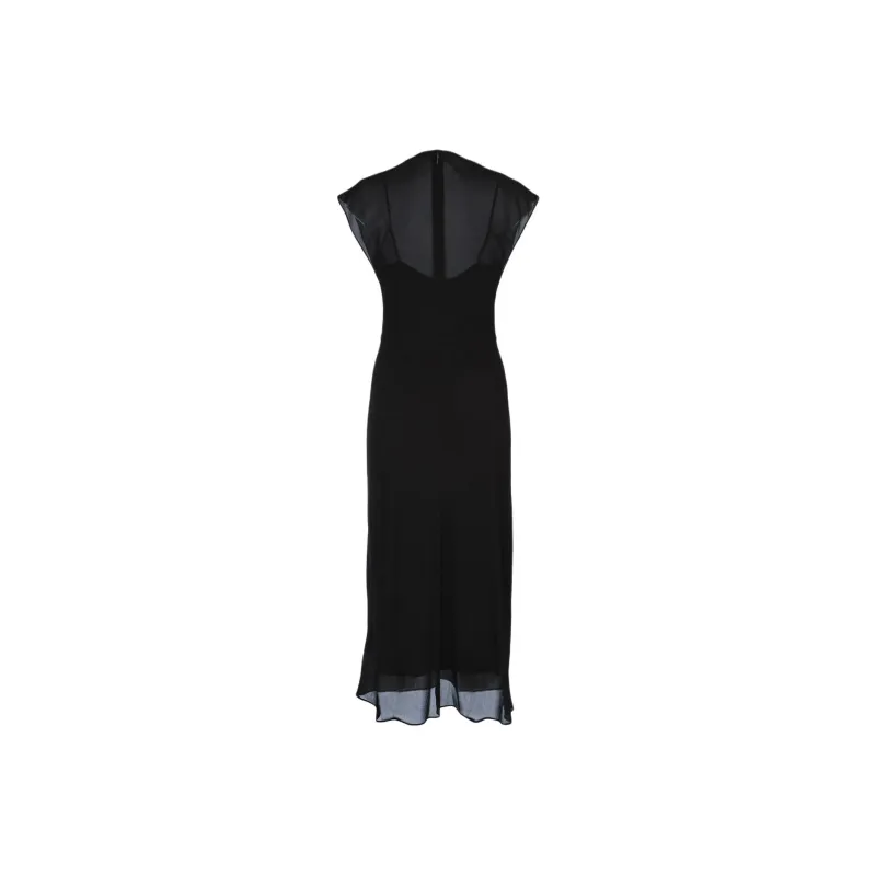 Calvin Klein Semi sheer Midi Dress-1