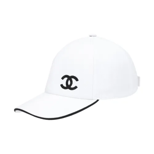 CHANEL   Baseball Caps Unisex White