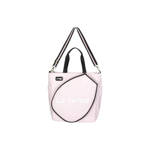 LiNing Fabric Tote Bag, Shopping Bag, Shoulder Bag, Crossbody Bag, Handbag Unisex Pink