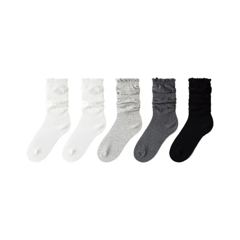 H YXIANG Mid Calf Socks Women's Combo Set-20