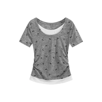 FASTFISH Regular T Shirt Women's Heather Gray