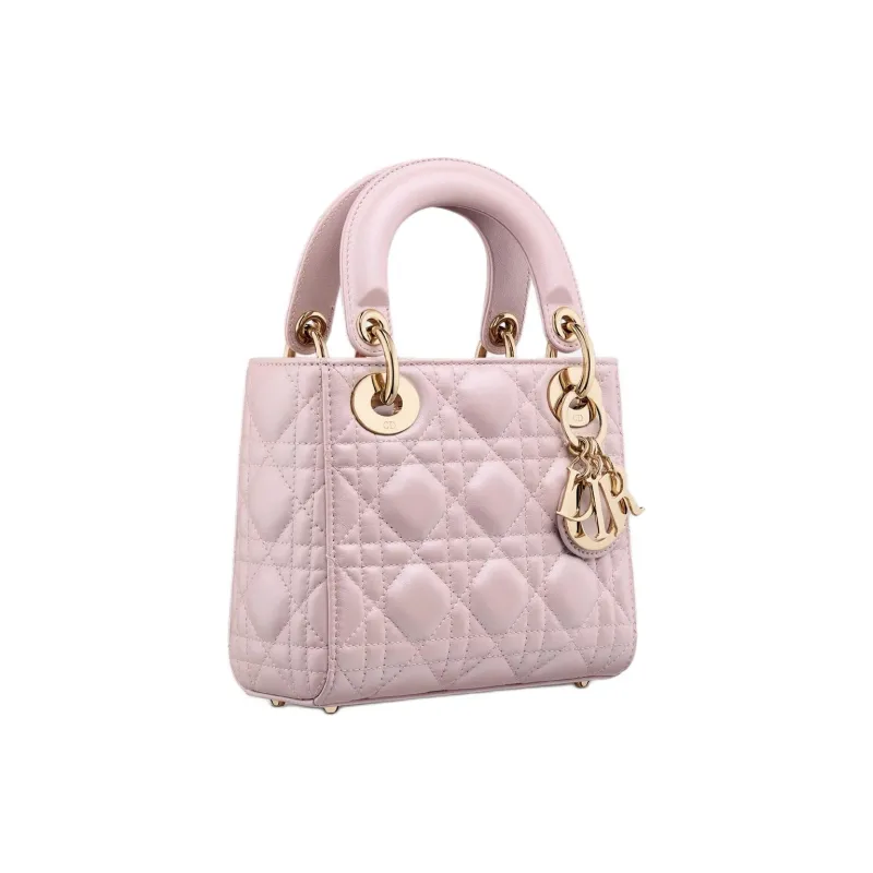 DIOR Lady Dior Sheepskin Lady Dior Bag Handbag Mini Women's Lotus Pink-1
