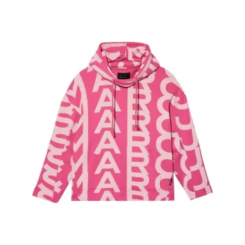 MARC JACOBS Monogram Oversized Drawstring Hoodie
