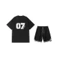 2-Piece Set (Black Top+Black Pants)