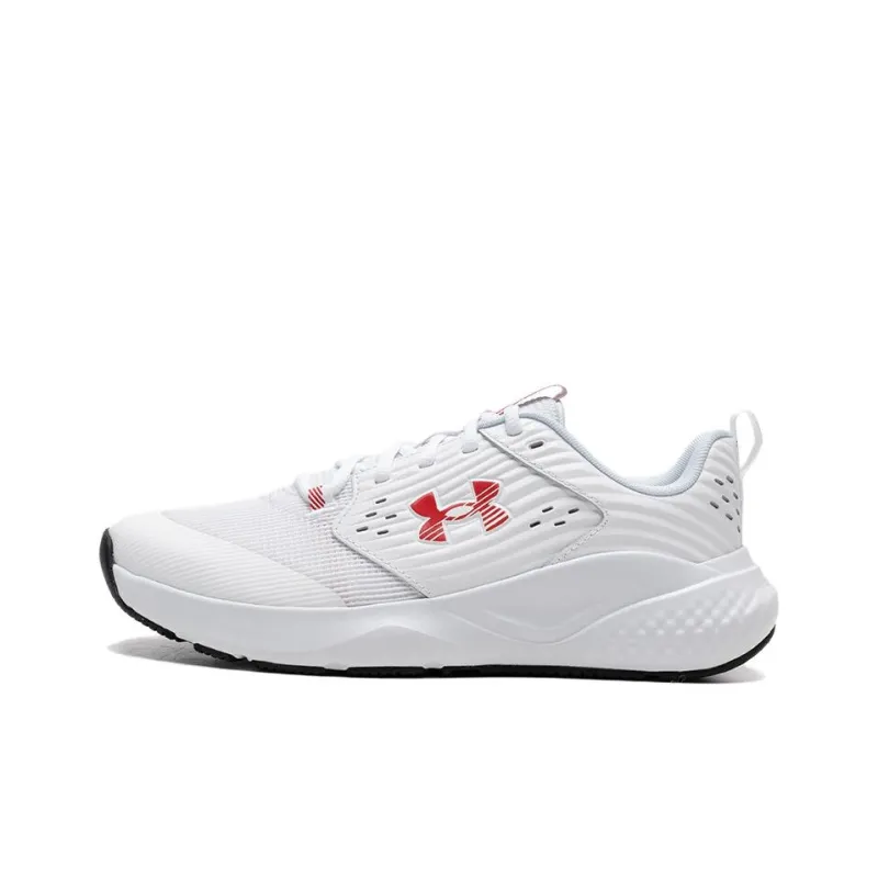 Under Armour Charged Commit Shock Absorbers With Slip Resistant Features Low Top Casual Running Shoes Men's White-0