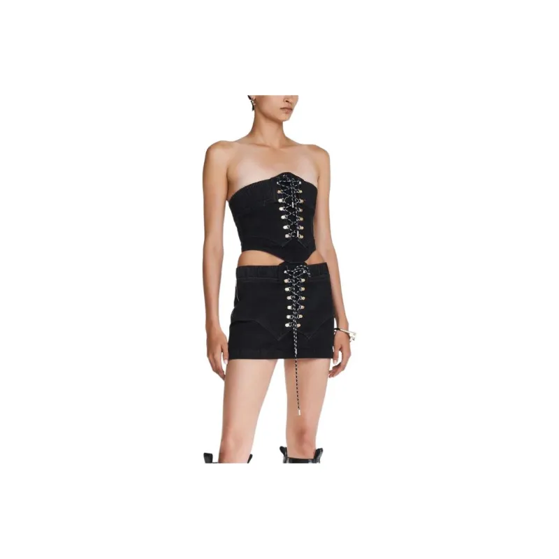 DION LEE Hiker Denim Corset-0