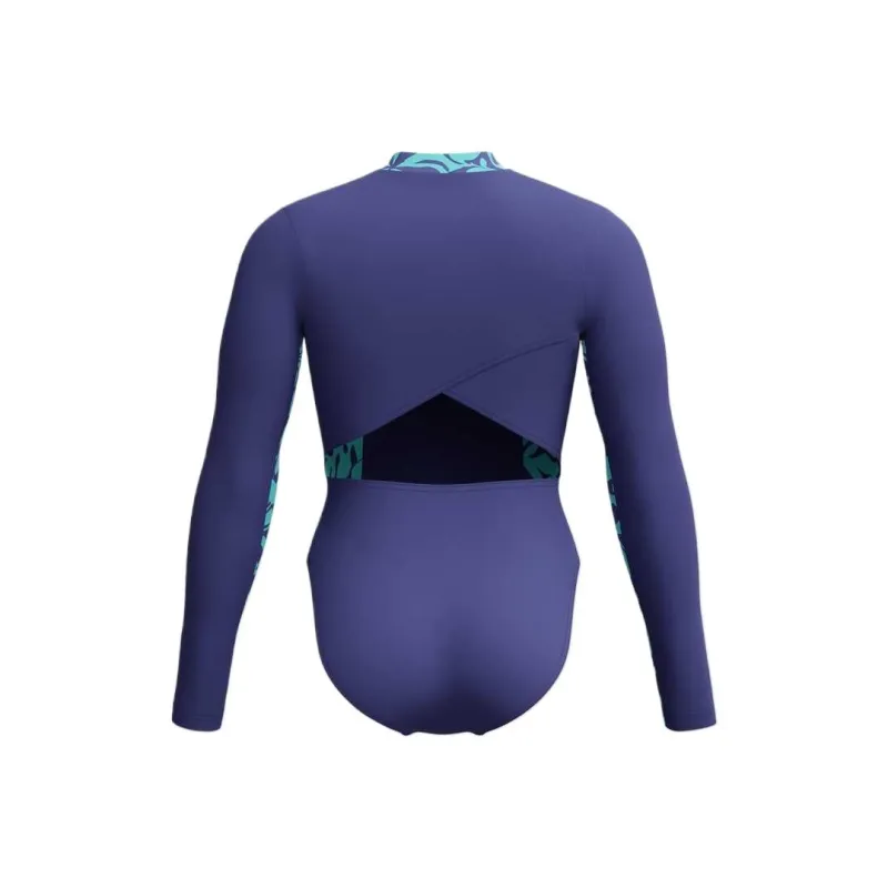 Speedo One piece Swimsuit Women's Blue Green-1
