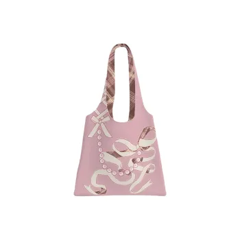 AOSONG Suede Technology Fabric Shoulder Bag Women's Pink