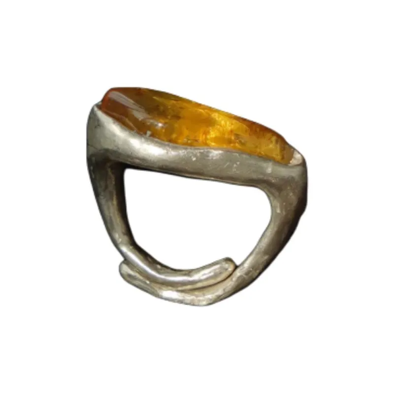 FOUNDRY BOUNDARY 925 Sterling Silver White Gold Plated Rings Unisex Gold/Silver-1