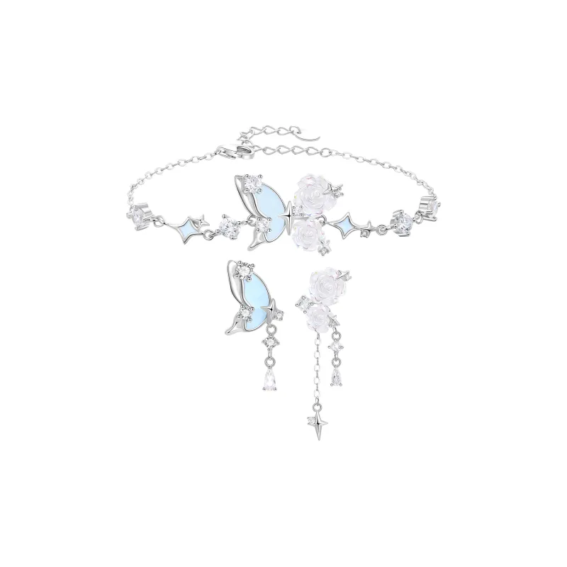 Lao Feng Xiang S925 Silver Earrings Women's-8