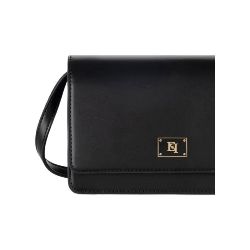 Elisabetta Franchi Synthetic Leather Crossbody Bag, Shoulder Bag Women's Black-3