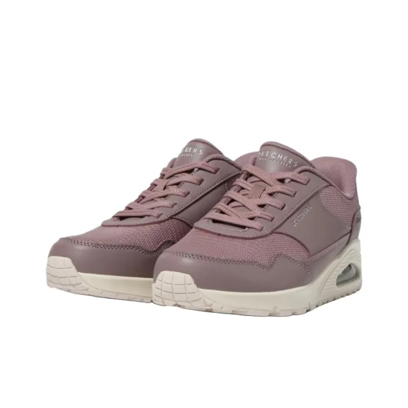 Skechers Uno Slip Resistant Rebound Low Top Casual Shoes Women's Light Purple-2