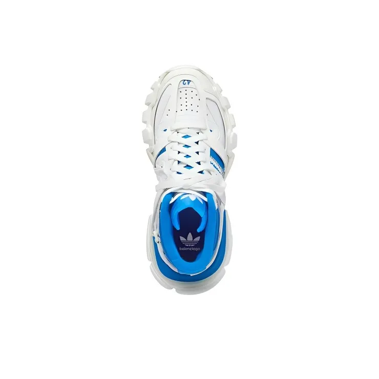 Balenciaga X Adidas Originals Track Forum Sneakers 'White Blue'-4