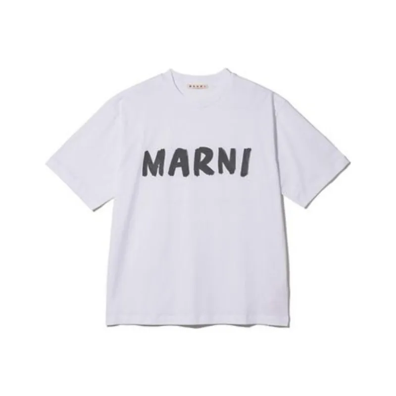 MARNI Logo Printed Jersey T Shirt-0