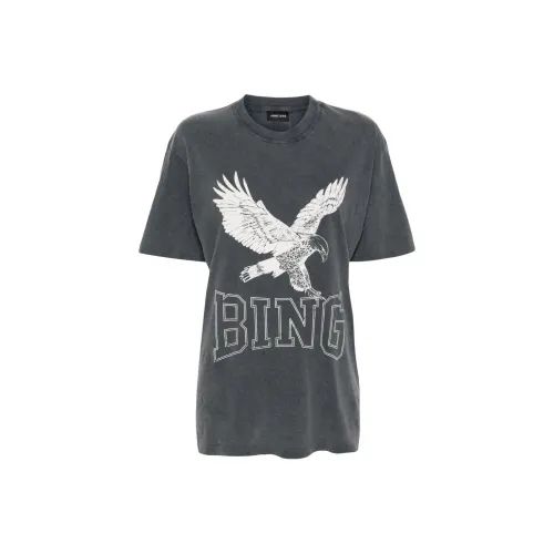 Anine Bing Logo Printed Jersey T Shirt