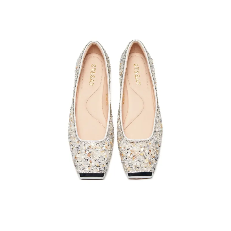 ST&SAT Women's Casual Shoes Women's Ecru/Champagne-5