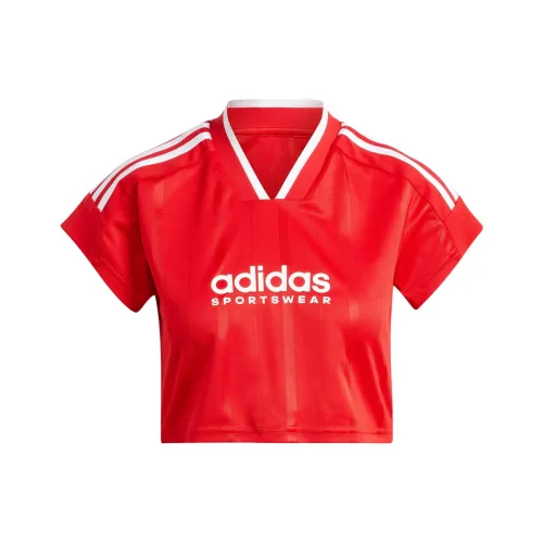 Adidas T Shirt Women's Light Scarlet/White