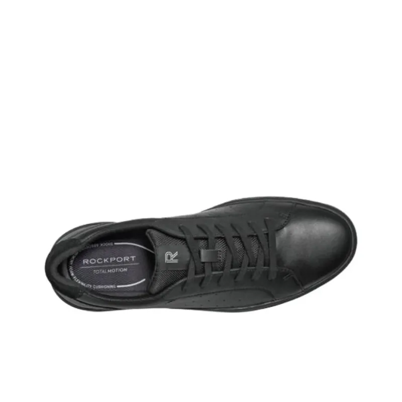 ROCKPORT Total Motion Tarquin Abrasion Resistant Low Top Skateboard Shoes Men's Black-4